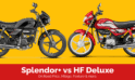 Hero Splendor Plus vs Hero HF Deluxe: Complete Comparison 2026 | Price, Mileage & Features